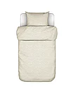 MARC O'POLO HOME | Satin-Bettwäsche HARPA 70x90cm/140x200cm Fern Green | hellgrau